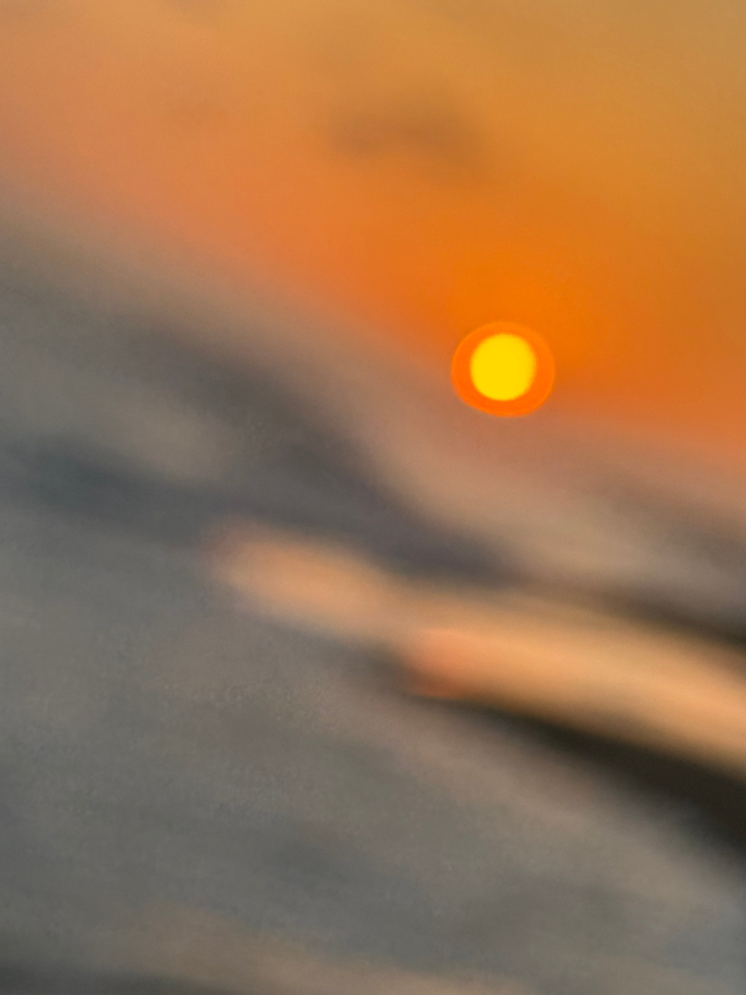 Abstract Sunset Over the Ocean