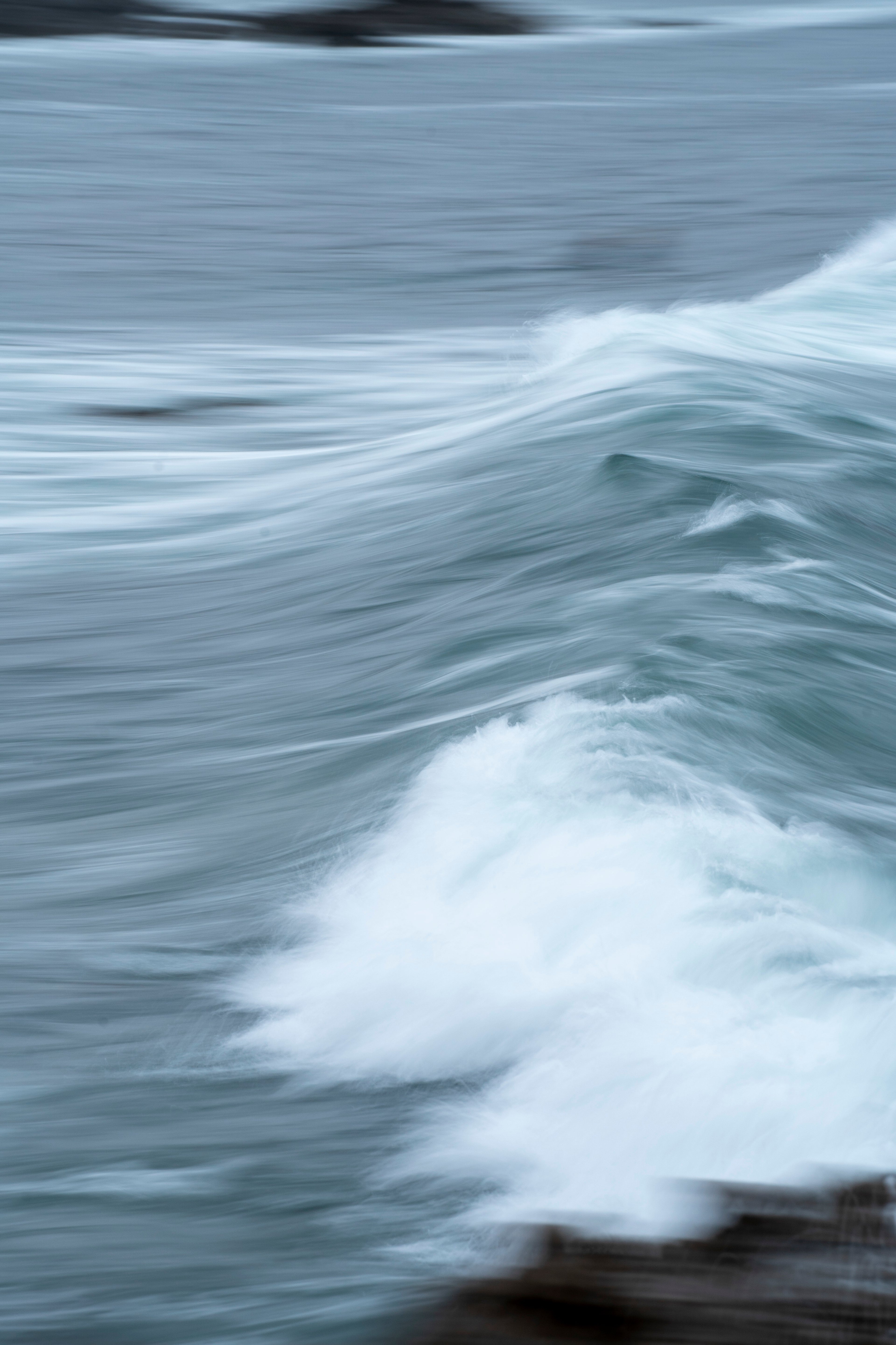 ABSTRACT WAVE II-ROCKPILES LAGUNA BEACH