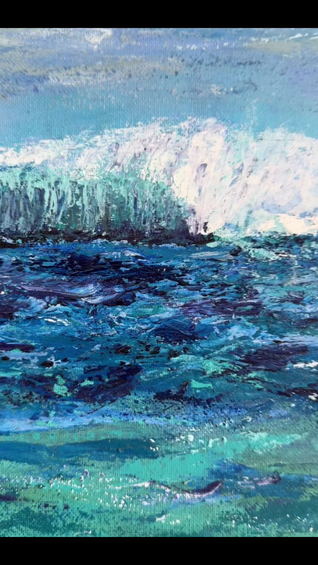 Original Abstract Oceanscape Painting